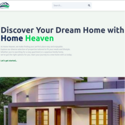 Home Heaven MERN application homepage preview